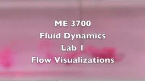 Fluids 3700 Lab 1 - Flow Visualizations