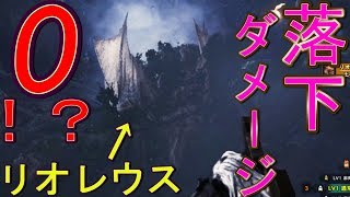 【ＭＨＷ】土石流で落ちるリオレウスの落下ポイントに落とし穴仕掛けたら落下ダメージ０になるんじゃないの？【モンスターハンターワールド】検証　実況