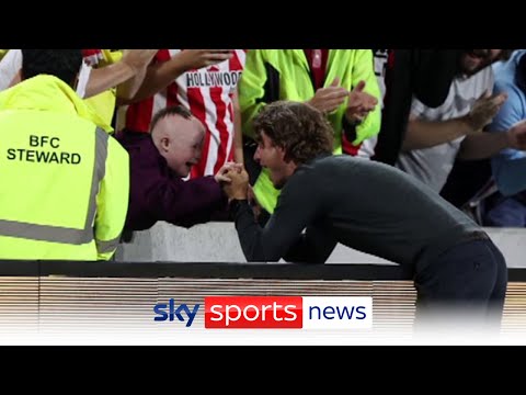 Thomas Frank sends message to young Brentford fan after heartwarming celebration