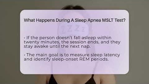 What Happens During A Sleep Apnea MSLT Test? - Sleep Apnea Support Network