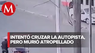 Atropellan a hombre mientras intentaba cruzar la México-Pachuca