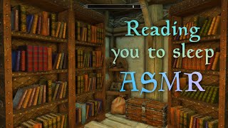 ASMR | Let me read to you 📚 soft Skyrim music | ear to ear whispering