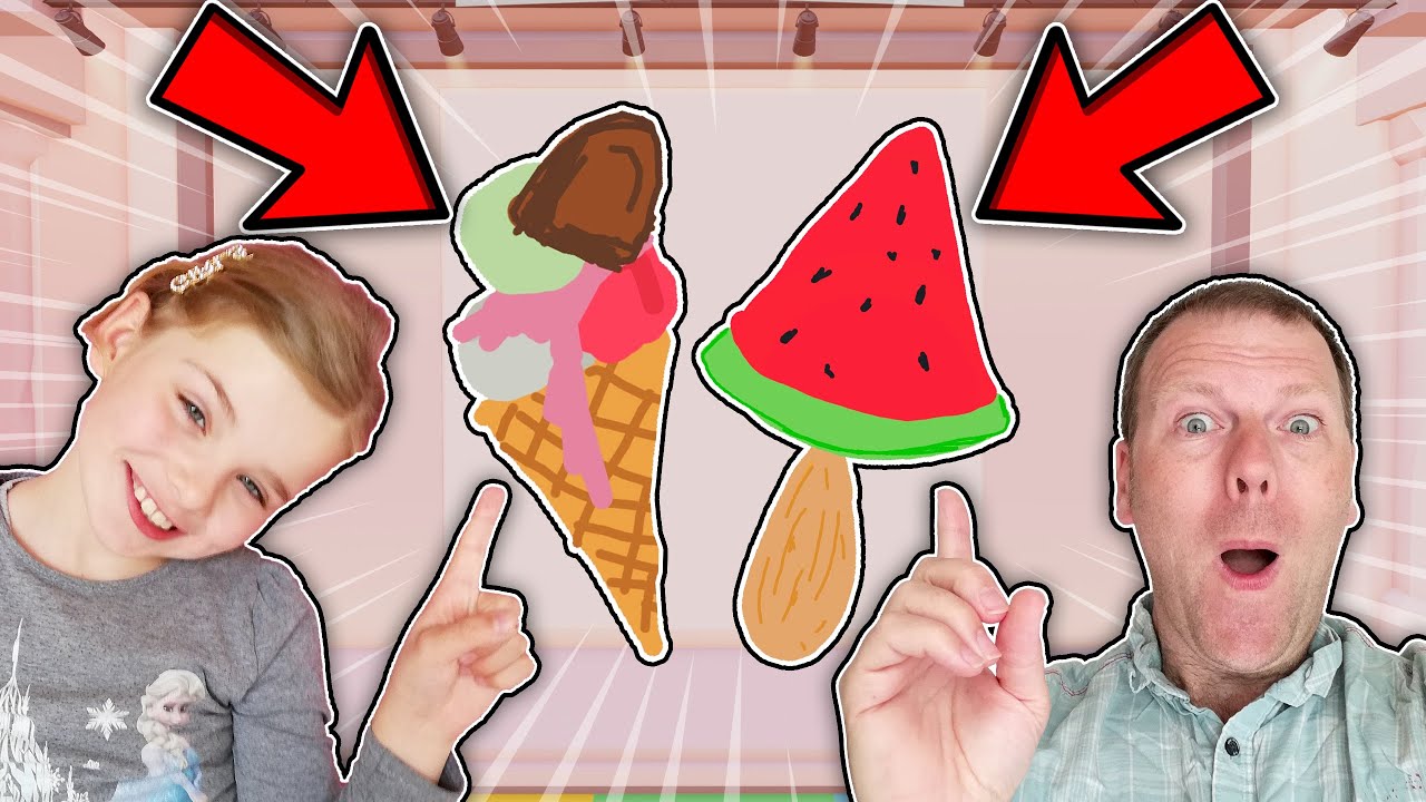 Hvem TEGNER den FLOTTESTE IS? ROBLOX Speed Draw