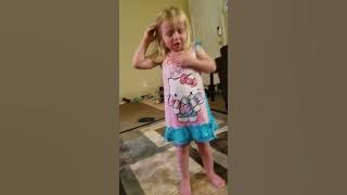 3 year old throws up at the sight of dad eating his own blood (ketchup)