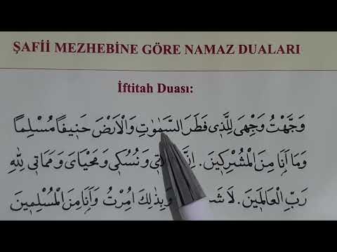 Veccehtu/İftitah (Şafii Mezhebi) | Dua Çalışmaları