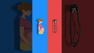 'Creating a Beautiful Representation of Pregnancy Using a Safety Pin | Symbolic Art ✨🤰'