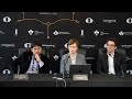 Fabiano caruana vs hikaru nakamura  postgame press conference  round 1  fide candidates