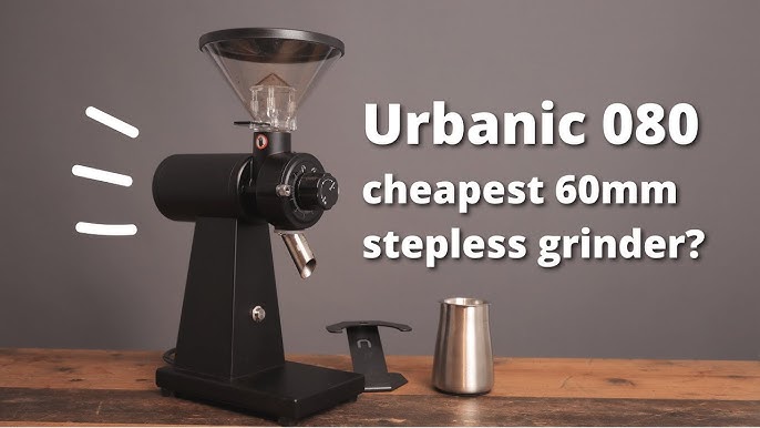 Urbanic 070s Electric Coffee Grinder (110~220v) / flat Titanium burr 60mm /  20 steps can be set (Green) / (Made in Korea)