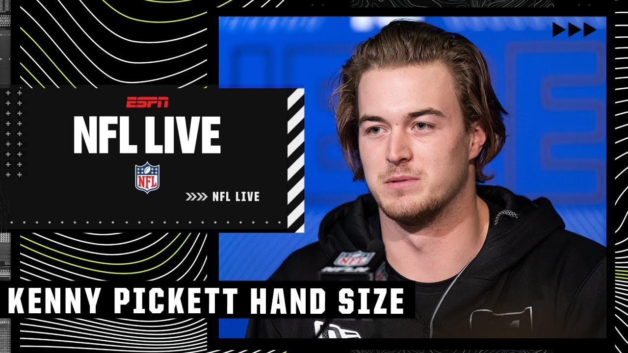 Reacting to Kenny Pickett’s hand size coming in at 8 1/2" at the NFL