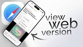 How to View Web Version on iPhone