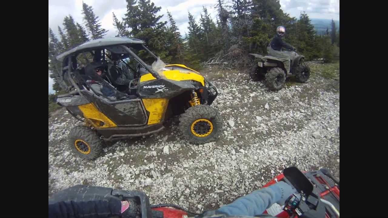 Quadding Near Rocky Mountain House 2013 YouTube