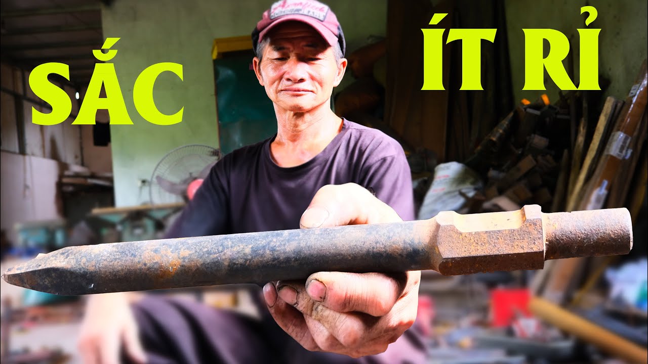 MŨI ĐỤC ĐÁ NHẬT BỔN LÀM DAO HMONG