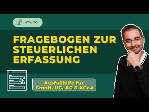 Fragebogen zur steuerlichen