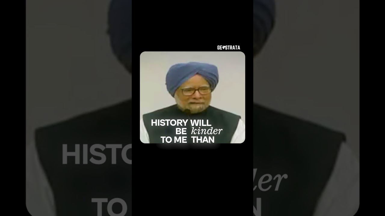 The Geostrata Bids Adieu to Dr. Manmohan Singh, India's Economic Architect | #drmanmohansingh