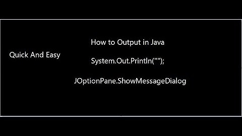 Begginer Java Tutorial: How to output in Netbeans IDE