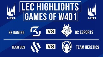 LEC Highlights ALL GAMES Week 4 Day 1 | LEC Summer 2025