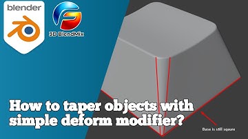 Easiest way to taper objects in Blender with simple deform modifier