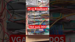 VGA modo texto para DOS - PC en breadboard protoboard #8088 #retrocomputing #msdos