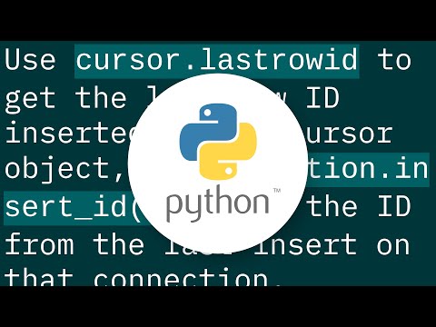 How do I get the "id" after INSERT into MySQL database with Python?