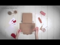 DIY decoración de regalos cosidos - SelfPackaging tutorial