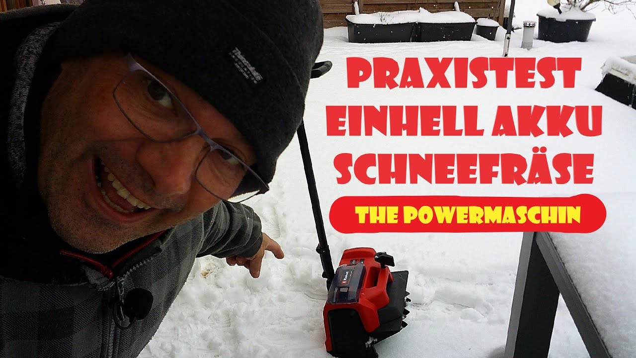 PRAXISTEST Einhell Akku Schneefräse powerXchange GE-ST 36/40Li  #einhellharry 