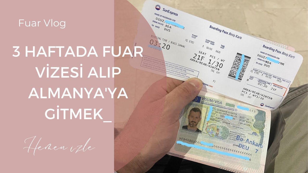 3 Haftada Fuar Vizesi ile Almanya'ya Nasıl Gidilir? | Fuar Vlogu