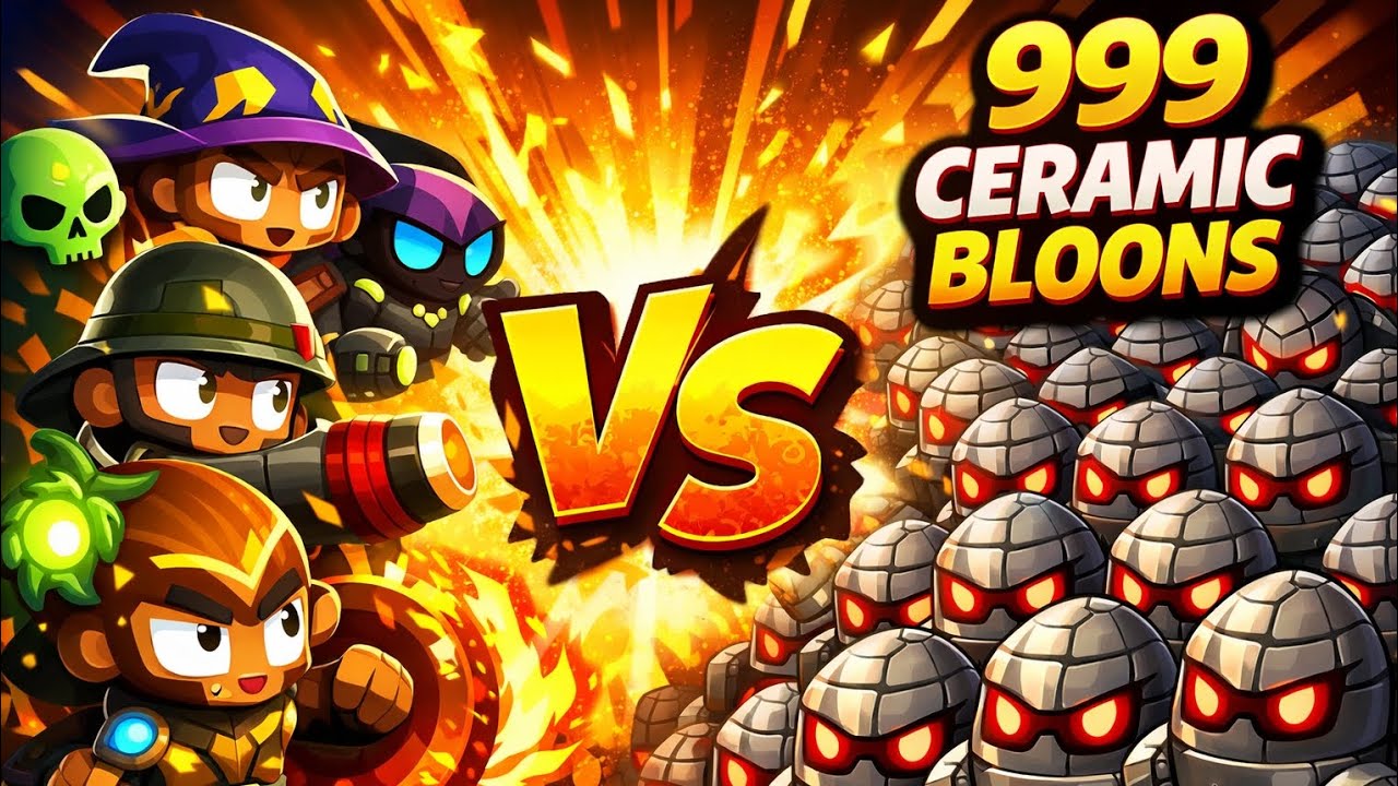 999 Ceramic Bloons vs Epic Archers | Bloons TD 6
