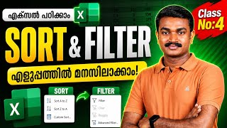 Sort & Filter in Excel Malayalam | Beginner to Pro Guide