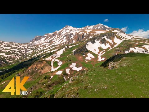 Above the Caucasus Mountains - [4K Ultra HD] Scenic Drone Film with Relaxing Music - 6 HOUR