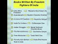 Books written by freedom fighters of India