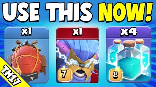 Forget Yetis...this Super Yeti Blimp Combo Is Stronger Best Th17 Attack Strategy Clash Of Clans