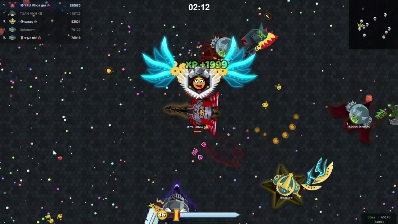 Evowars.io Khoa Gm vs 🏅Thư nè!🍒 Trận đấu căng thẳng cùng những Bạn Fan !!