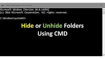 How to Hide or Unhide Folder using Command Prompt | #Shorts