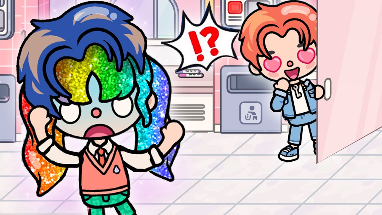 My friend is Hiding Her Rainbow Hair | Toca Life Story | Toca Boca