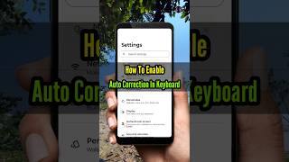 Enable Auto Correct in Keyboard | Fix Typing Mistakes Automatically (2026) | Tech Zone #shorts