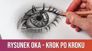 Rysunek oka ołówkiem krok po kroku screenshot 1