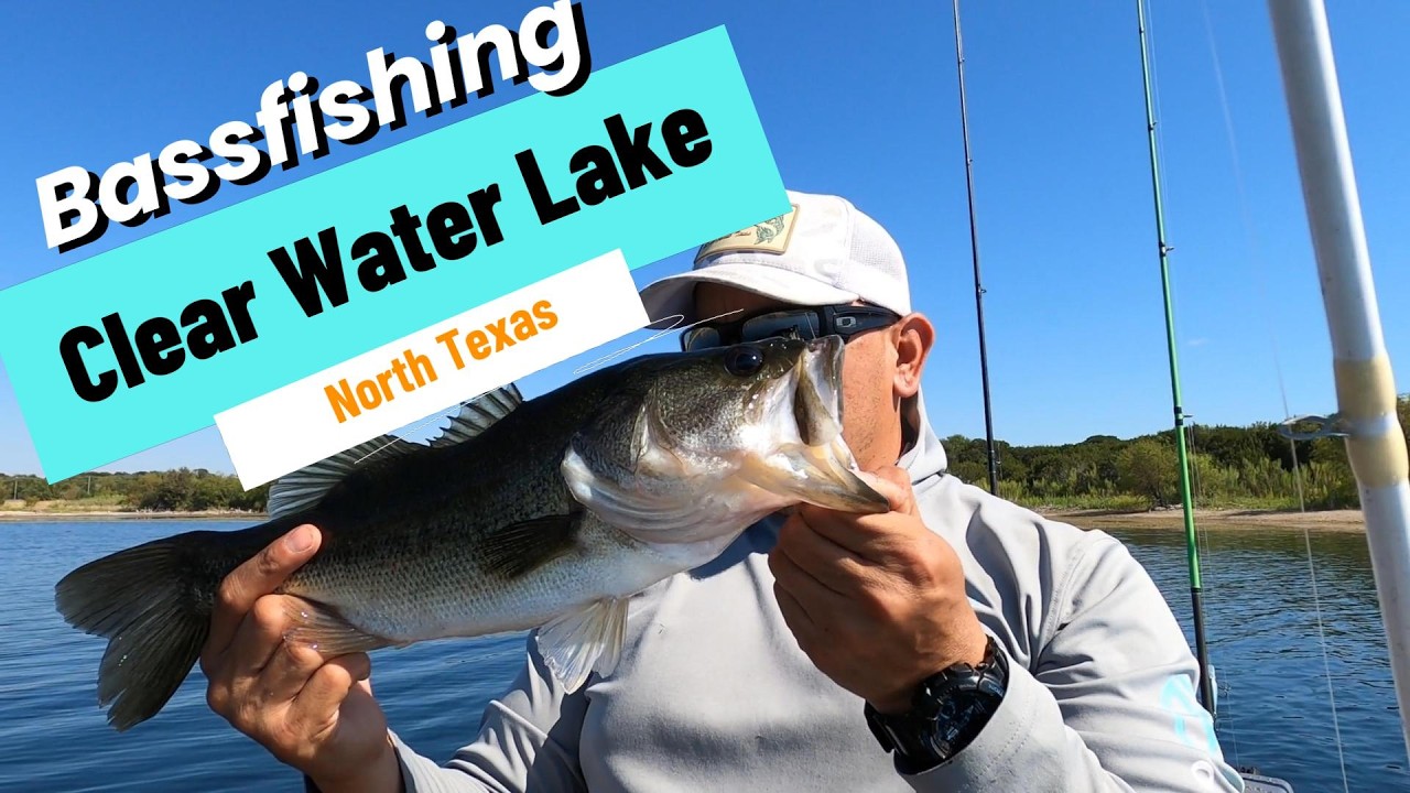 Clear water Bass Fishing in North Texas #lake #kayakfishing #laborday