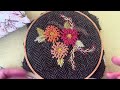 Snippets of my stitching life - wool on wool embroidery - a little finish #embroidery