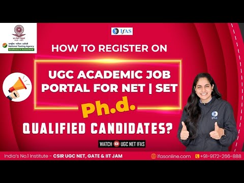 How to Register on UGC Academic Job Portal for NET, SET, Ph.D. Qualified Candidates?