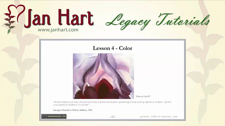 Jan Hart's Legacy Watercolor Tutorials