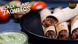 Crispy Black Beans Taquitos Recipe - Easy and Delicious Mexican Dish!