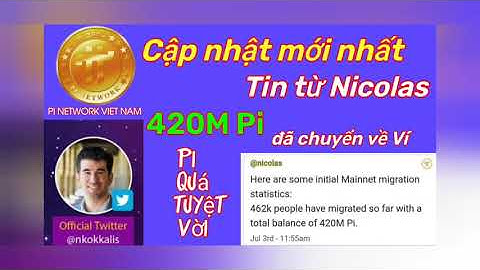 Pi network _Cập nhật tin mới nhất từ Nicolas | Update the new news from Nicolas | PI NETWORK 🇻🇳