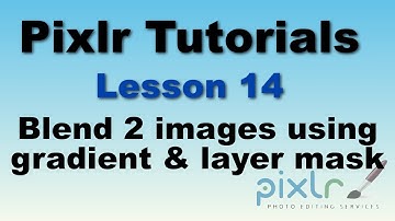 Pixlr - Blend two images using gradient and a layer mask