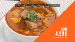 Restaurant Dishes Slideshow | After Efects Project Files - Videohive template