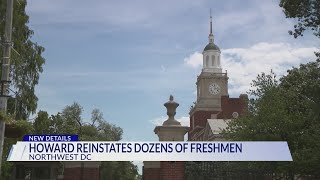 Howard University reinstates dozens of incoming freshmen