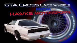 Hawks Motorsports 17 x 9 GTA Mesh Wheels on my Third Gen Firebird Trans Am.  Saving Sally # 12