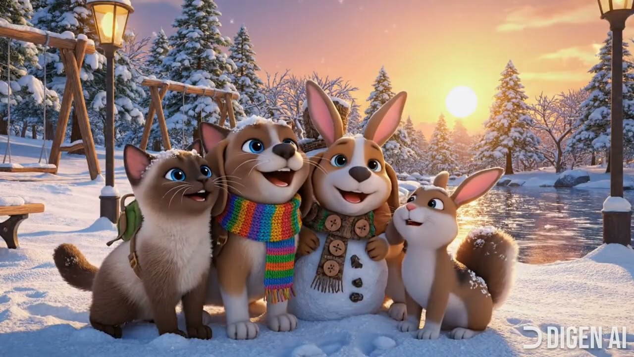 Snow ❄️ | Papa Cat 🐱 | Love ❤️ | Winter Story 🌨️