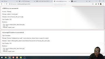Troubleshoot A PHP Error was encountered Invalid path web portal sekolah codeigniter
