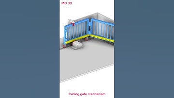 Folding Gate Mechanism #MD3D#CAD#solidworks #Design#fusion #viral