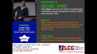 Introduction to ISO/IEC 27001